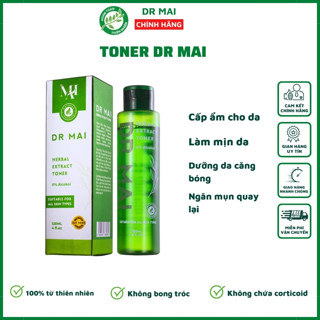 Dr Mai, Toner Dr Mai, Nước Hoa Hồng 120ml dưỡng ẩm dành cho da mụn, da nhạy cảm