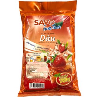 Trà Dâu Hòa Tan (Strawberry) SAVO túi 800g