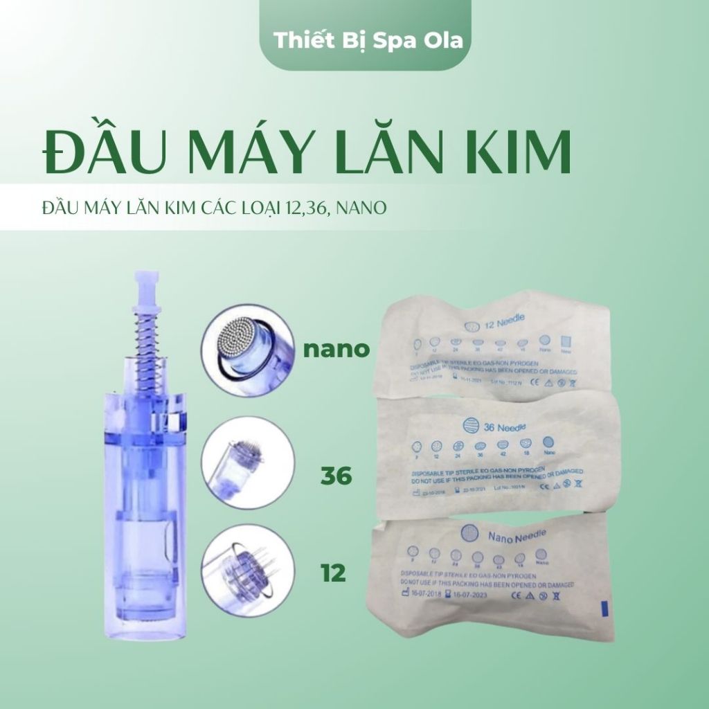 Đầu Máy Lăn Kim Các Loại 12,36, Nano