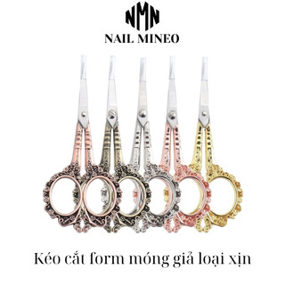  Kéo cắt form móng giả loại xịn hoa văn cổ điển siêu đẹp chuyên dụng cho dân làm móng 