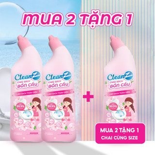 Chai sạch bồn cầu CleanZ Tẩy sạch bồn cầu diệt khuẩn hương đào - 500ml