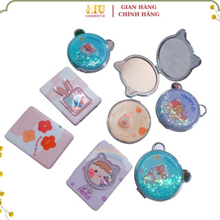 GƯƠNG TRANG ĐIỂM HÀN QUỐC 2 MẶT GẤP GỌN BỎ TÚI TIỆN LỢI