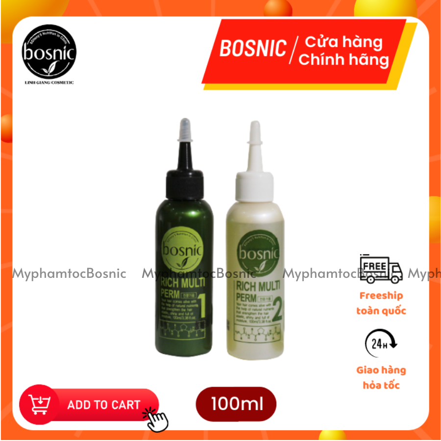[Dành cho salon chuyên nghiệp] Thuốc Uốn Đa Năng Collagen BOSNIC 100ML