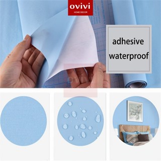 Giấy dán tường trơn pastel màu XANH DƯƠNG dán phòng ngủ phòng khách,dán tủ, bàn học, không thấm nước