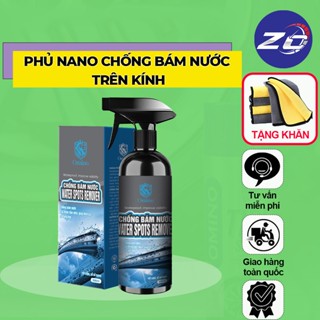 Chai xịt chống bám nước trên kính gương xe dung tích 300ml chống đọng nước mưa nano cải thiện tầm nhìn oto omino