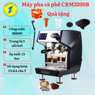 Máy pha cà phê Gemilai CRM3200B - Chuyên cà phê mang đi Take Away - 3 nồi hơi - có đồng hồ áp