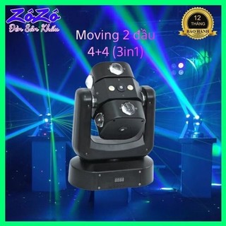 Đèn moving 4+4 (3in1),đèn sân khấu mới nhất