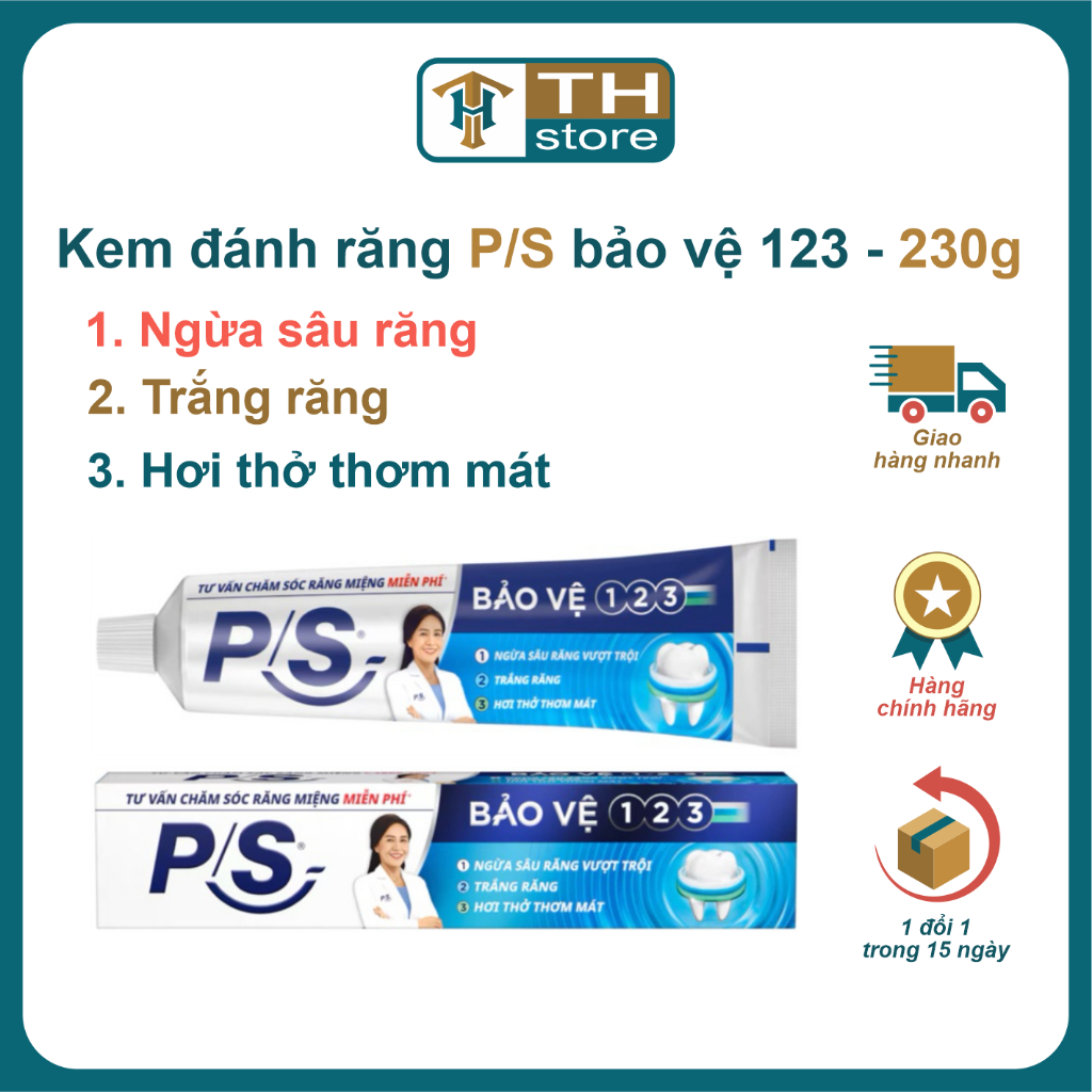Kem đánh răng PS bảo vệ 123 chăm sóc toàn diện 230g