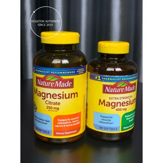    ĐỦ BILL STORE + AIR  Viên uống Nature Made bổ sung Magnesium Citrate  180 Viên _ Live mua hàng tại Mỹ 