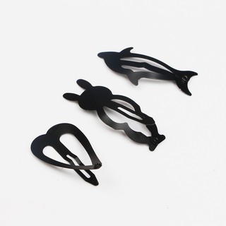 Set kẹp tóc bấm màu đen tạo kiểu giữ tóc con giá rẻ dành cho nữ AA1