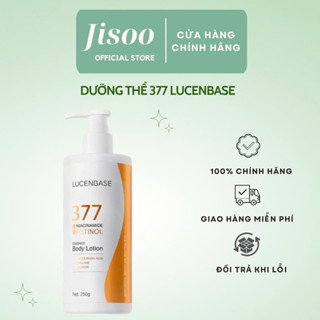 (Kèm quà) Dưỡng Thể Lucenbase 377 Niacinamide + Retinol Essence Body Lotion Dưỡng Sáng Da 250g