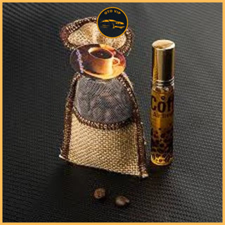 Túi treo cafe khử mùi xe ô tô, xe hơi, phòng ngủ, tủ quần áo kèm lọ tinh dầu cafe - giúp lái xe tỉnh táo, dễ chịu