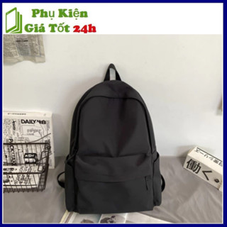 Balo Trơn Đen - Xanh Đen Thời Trang Đơn Giản Năng Động 38x30