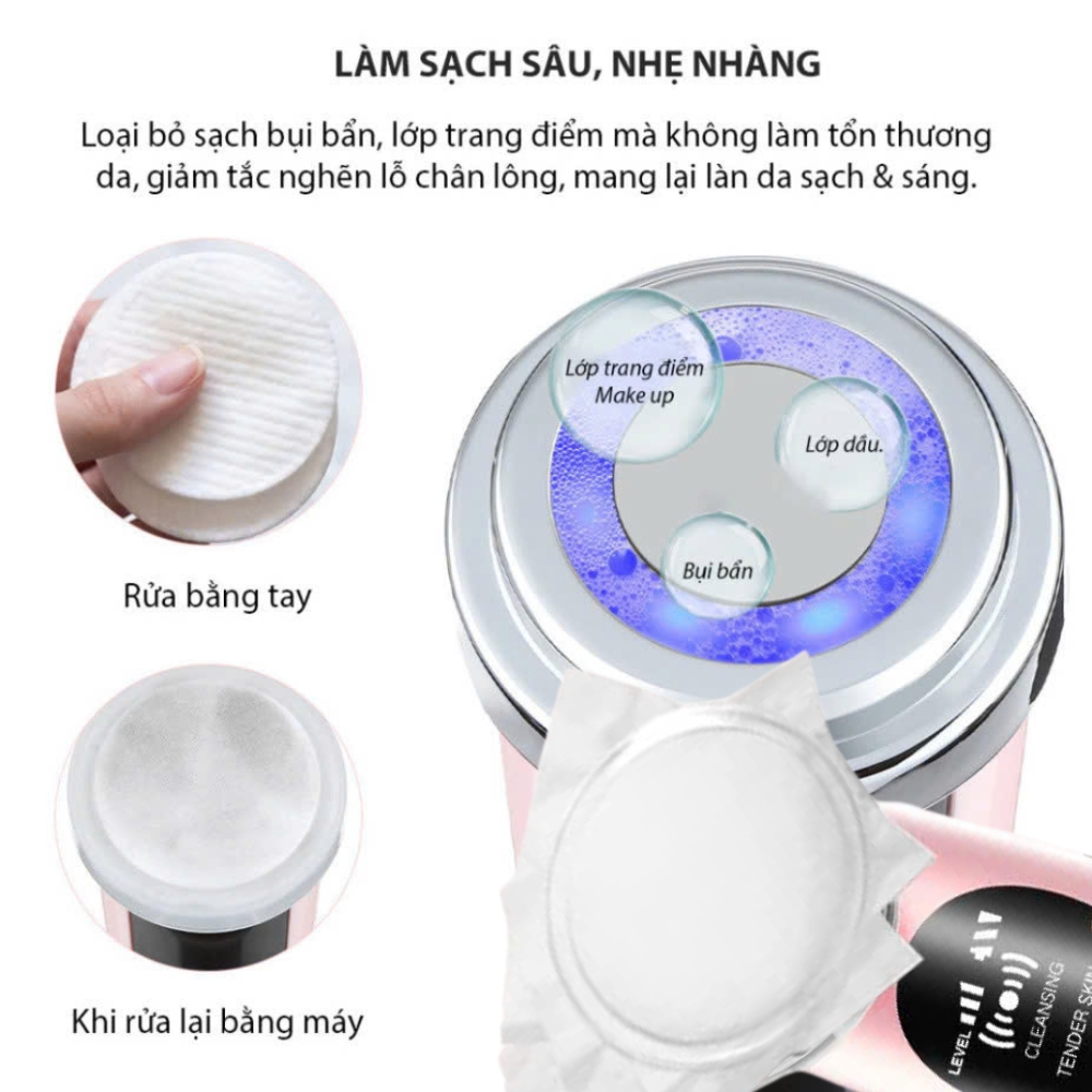 Máy Đẩy Tinh Chất Nâng Cơ, Chăm Sóc Da Công Nghệ Mới Massage Mặt 7 Chế Độ, Máy Di Tinh Chất ION Cao cấp nâng cơ mặt