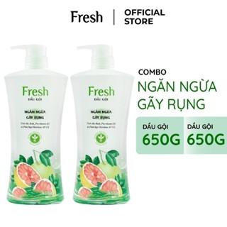  Combo 2 Dầu gội Fresh Giảm gãy rụng tinh dầu Bưởi 650g chai 