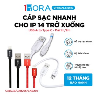 Dây Cáp Sạc Nhanh 1HORA - USB-A toL - Dài 1m/2m - CAB238/CAB206/CAB250