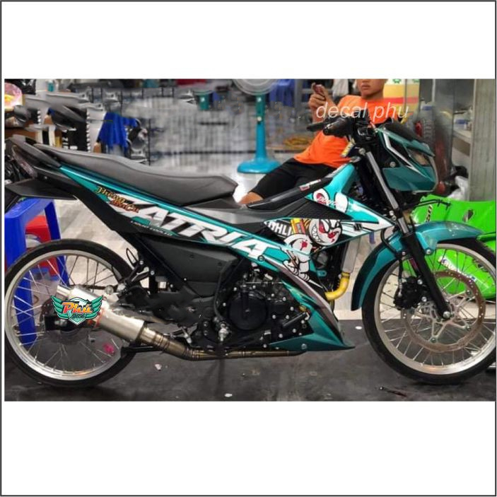 Tem Satria xanh đen thỏ (T)
