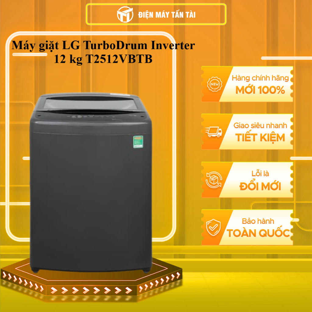 T2512VBTB - Máy giặt LG Turbo Inverter 12 kg T2512VBTB  - GIAO TOÀN QUỐC