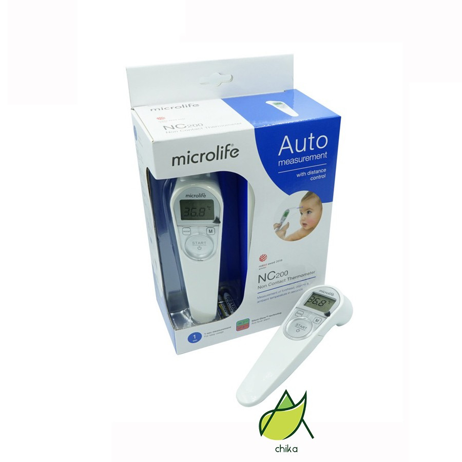 (Chính hãng)Nhiệt Kế Điện Tử Hồng Ngoại Microlife NC200 Phát Hiện Sốt Nhanh, Độ Chính Xác Cao 3 Tron