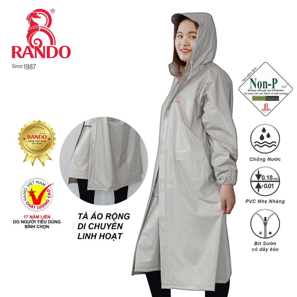 Áo mưa Rando Bosur “Che mưa linh hoạt”  APPS-20