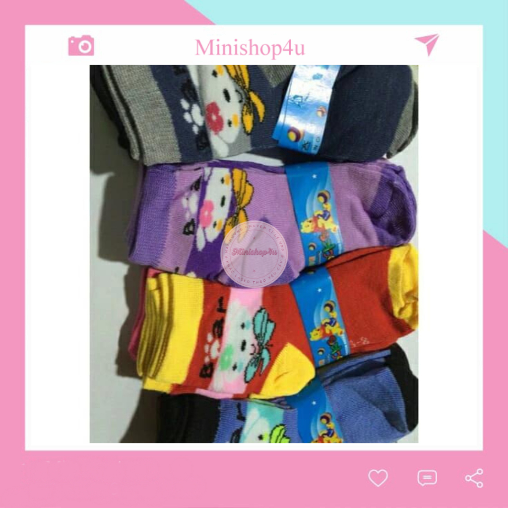 sỉ 12  đôi tất cho bé size 4-8