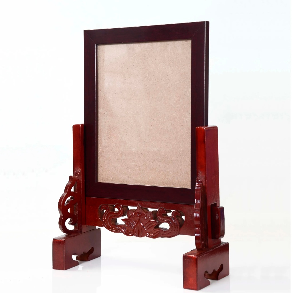 Chân Đế Ảnh Thờ Gỗ Tràm Tự Nhiên Cao Cấp – Chân Đế Khung Ảnh Thờ Để Bàn Thờ Gia Tiên Chắc Chắn, Nhiề