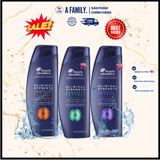 [ HÀNG NHẬP MỸ- ĐỦ MÀU ] Dầu Gội Head Shoulder Clinical Strength Giảm Gàu Nấm  400ml