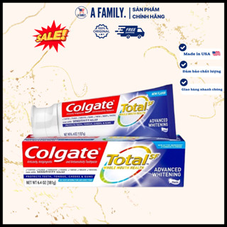 [ HÀNG NHẬP MỸ / Set 5 ] Kem Đánh Răng Colgate Total SF Advanced Whitening Toothpaste 181G