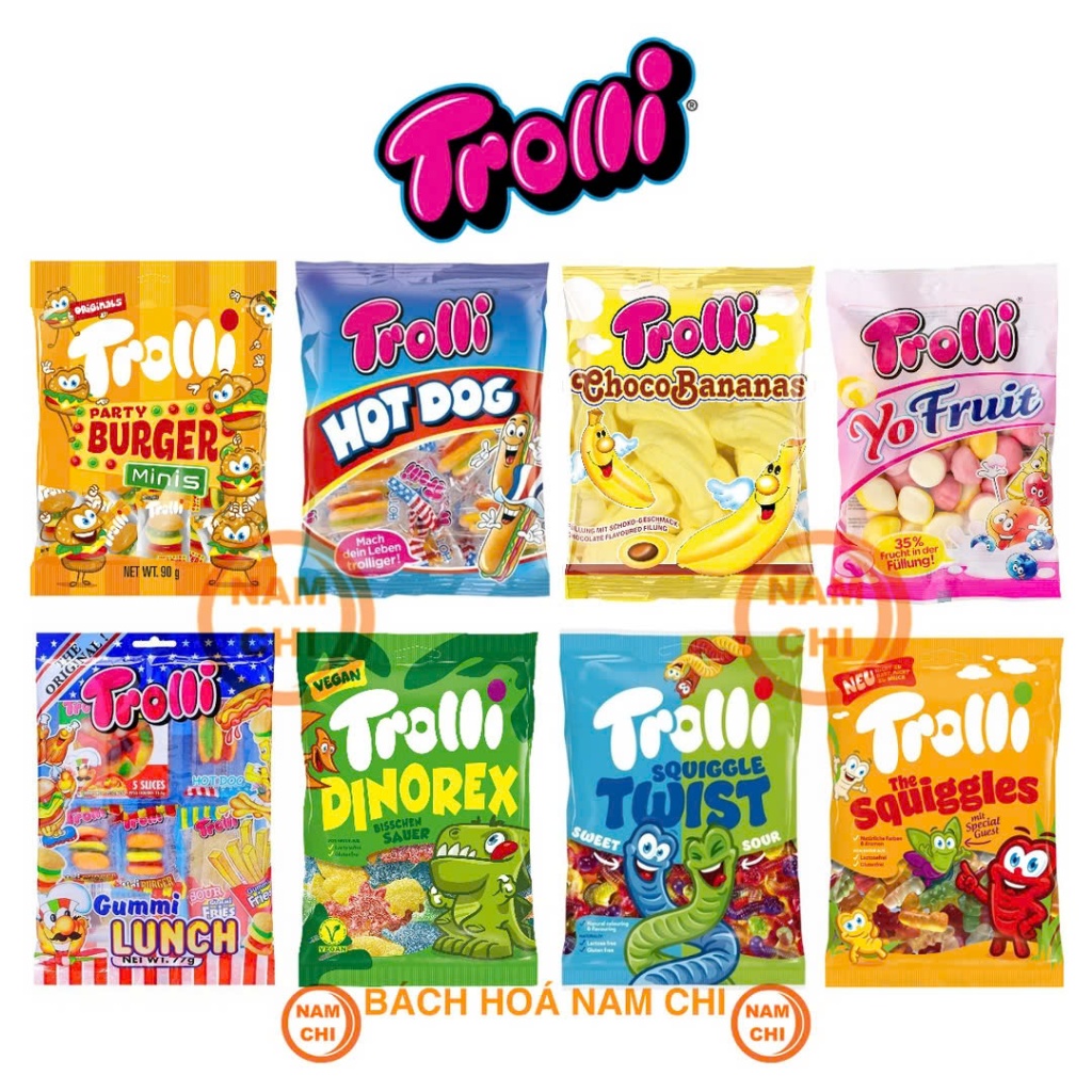 [TỔNG HỢP] Các Loại Kẹo Dẻo TROLLI Gói - Đức