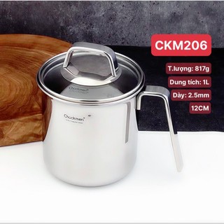 Ca nấu mì Chockmen 1L có quai mì inox 18/10 cao cấp nấu mì đựng đồ ăn [CKM206]