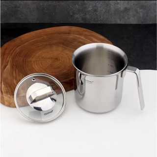 Ca nấu mì Chockmen 1L có quai mì inox 18/10 cao cấp nấu mì đựng đồ ăn [CKM206]