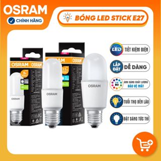[Chính Hãng] Bóng Đèn LED OSRAM Eco Stick G3 E27 - Nhỏ Gọn, Tiết Kiệm Điện, Thay Thế Bóng 3U