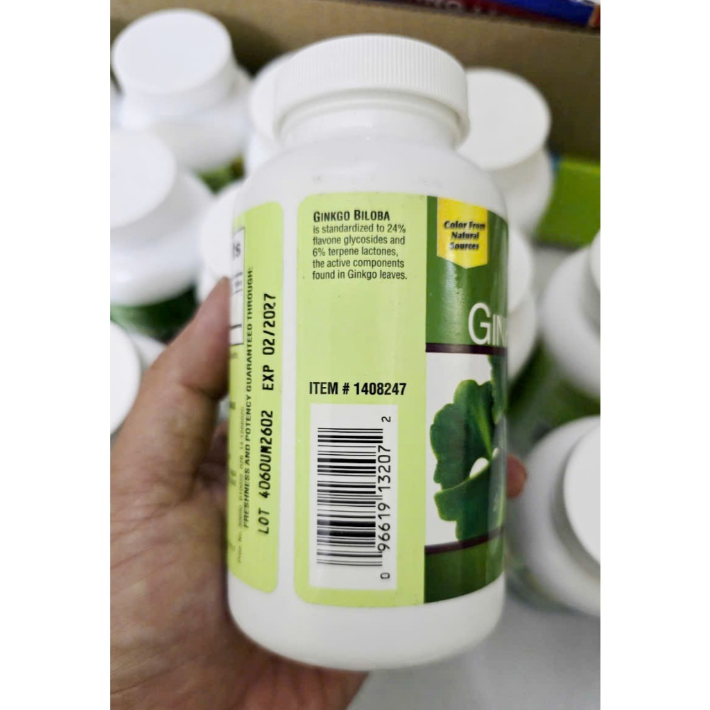 [chuẩn mỹ, date 10/26] Viên Uống Bổ Não Trunature Ginkgo Biloba 120 mg chai 340 viên từ mỹ