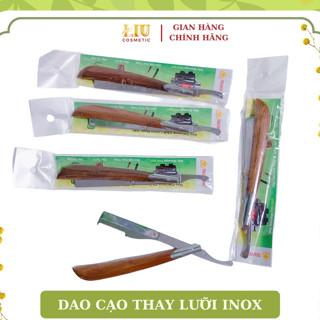 [RẺ VÔ ĐỊCH] DAO CẠO LÔNG MẶT CÁN GỖ/INOX CAO CẤP DỄ THAY LƯỠI - TỈA LÔNG MÀY - CẠO RÂU