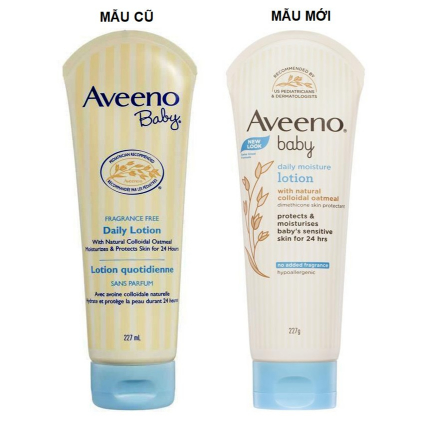 Sữa dưỡng thể Aveeno Baby Daily Moisture Lotion 227g