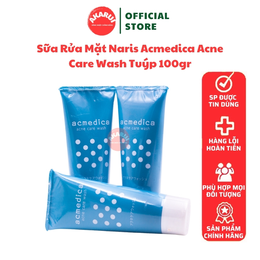 Sữa Rửa Mặt Naris Acmedica Acne Care Wash Tuýp 100gr