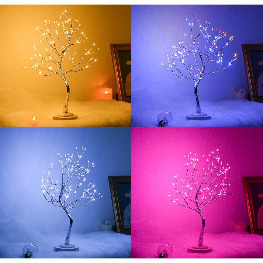 Cây Ánh Sáng Cây Đèn Led Để Bàn Trang Trí Decor
