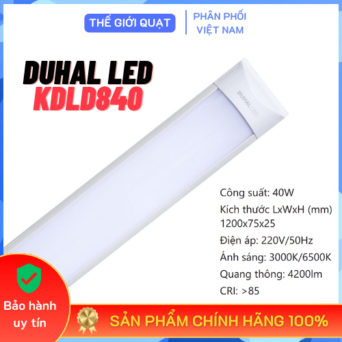 Đèn led bán nguyệt 1m2 40W Duhal KDLD840 ánh sáng trắng/vàng/trung tính - Hàng chính hãng