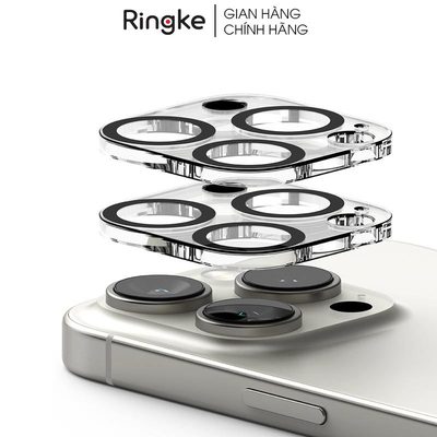 Dán cường lực full camera iPhone 16 Pro Max / 16 Pro / 16 Plus / 16 RINGKE Camera Full Cover Glass