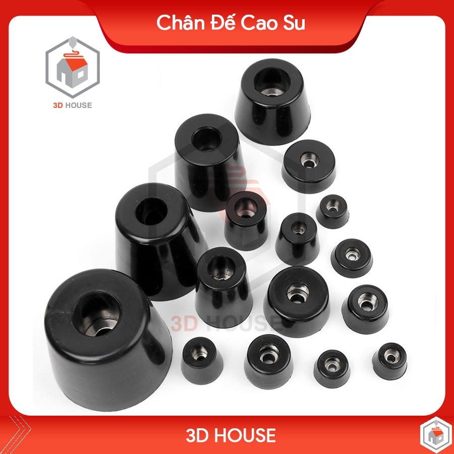 Chân Loa Chân Đế Cao Su Chống Trượt Cho Tủ, Kệ, Máy In 3D, CNC