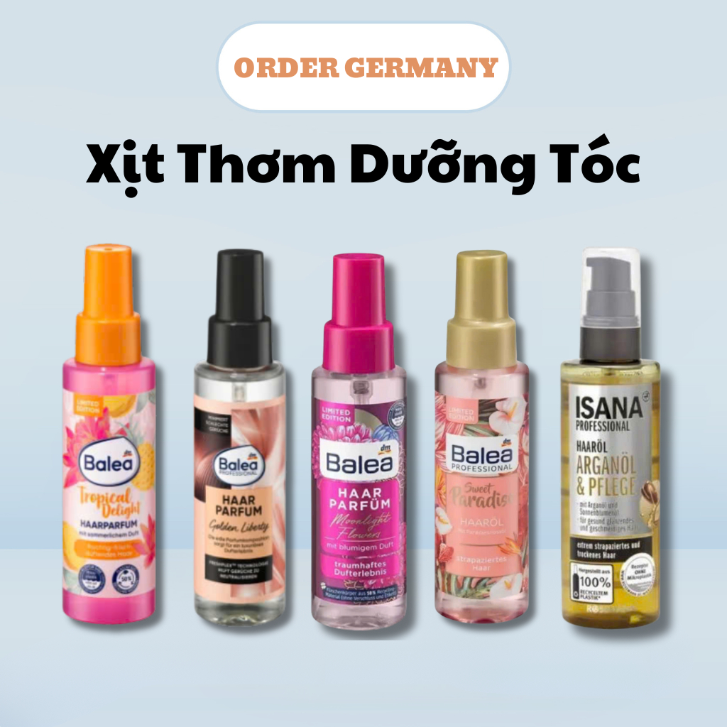 xịt tóc, nước hoa Balea/Isana - Hàng Nội Địa  Đức Có Bill