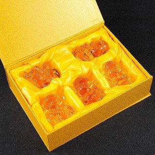 Bộ tượng ngũ thần tài bằng pha lê (Phúc - Lộc - Thọ - Tài  - Hỷ)