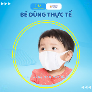 Khẩu trang y tế 3d mask kids UNICHARM nhật bản lọc bụi mịn chống nắng và tia uv cho bé túi 5 cái