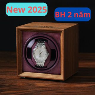 (New 2025) Hộp đựng đồng hồ cơ 1 xoay bằng gỗ cao cấp mẫu mới nhất 2025 Bảo hành 2 năm