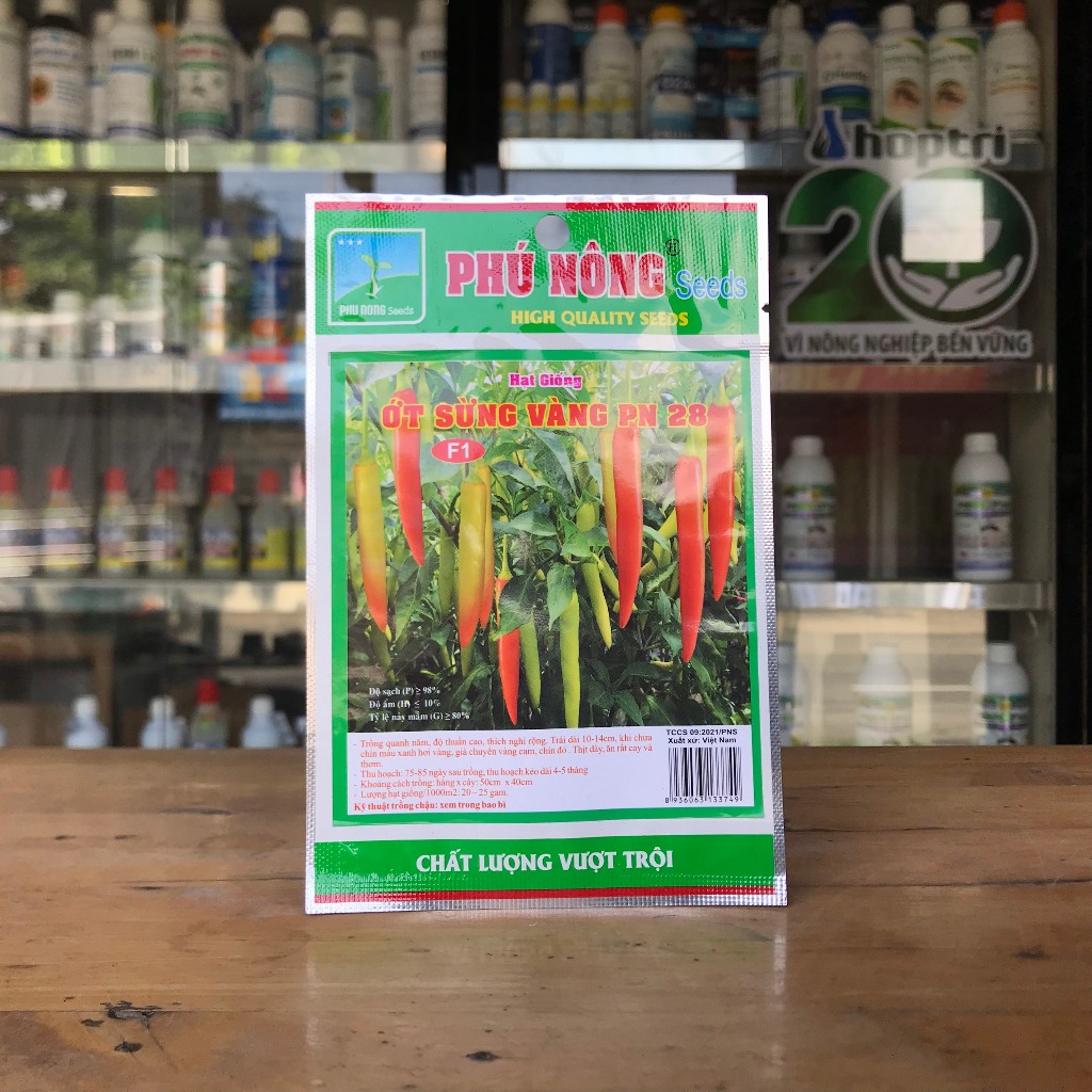 Hạt giống ớt sừng 0.1g