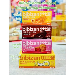 4 Vị Bánh Trung Thu Nhân Trứng Muối Tan Chảy, Socola Chảy, Hạt Sen Trứng Muối, Phô Mai Chảy BIBIZAN - Thích Ăn Food