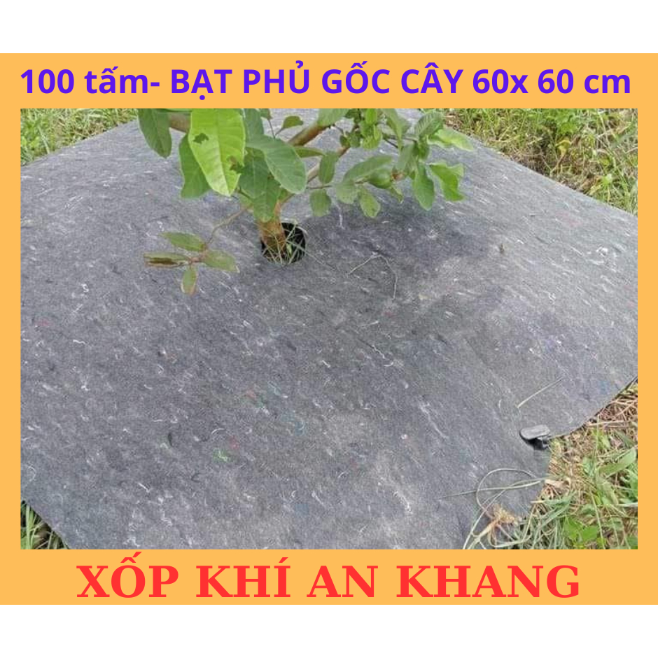 Bạt phủ gốc cây, bạt phủ cỏ (60x60) 100 tấm