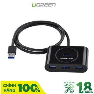 Bộ chia 4 cổng USB Ugreen 20290 Chuẩn USB 3.0 Dài 0,5m - Hàng Chính Hãng