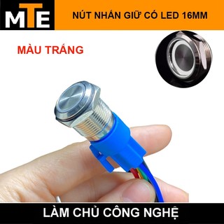 Nút nhấn 16MM nhấn giữ trạng thái ON/OFF 3-6V có led chống nước