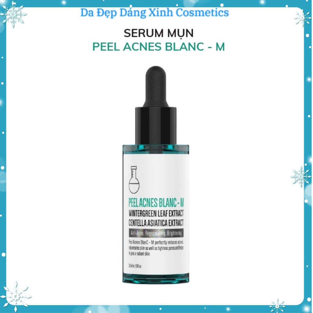 [Chính hãng]Serum ngừa mụn giảm thâm và kiềm nhờn phục hồi da Detox Blanc (Peel acnes M 30ml)
